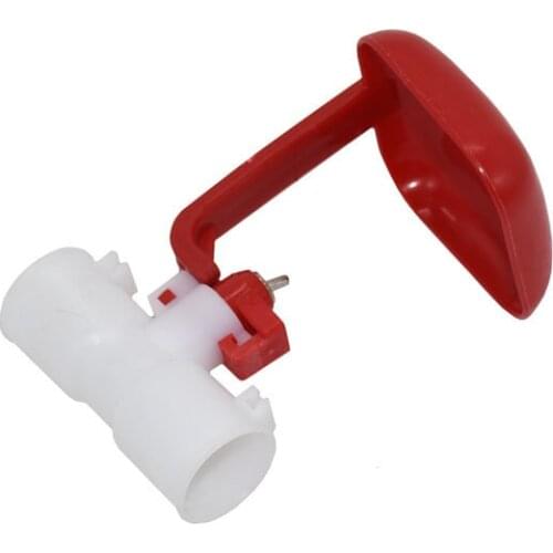 Pet Supplies Double Outlet Drinking Hanging Chickens Cups Nipple Drinker Poultry Waterer Feeding Supplies 40pcs