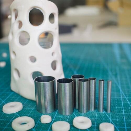 2mm-15mm 7pcs Stainless Steel Mini Round Clay Cutter DIY hollow punch Klei Ceramica Pottery Polymer Clay Tools