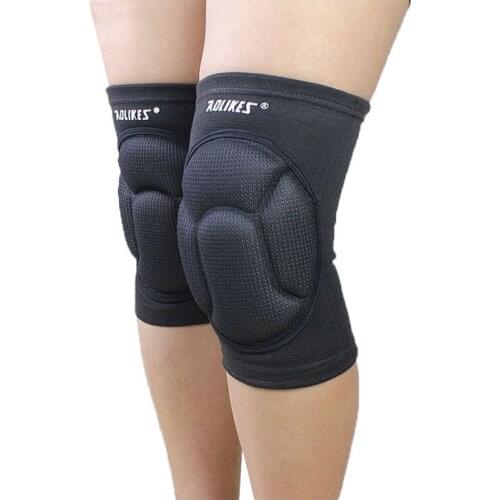 AOLIKES Thickening Football Volleyball Extreme Sports Knee Pads Brace Support Protect Cycling Knee Protector Kneepad rodilleras