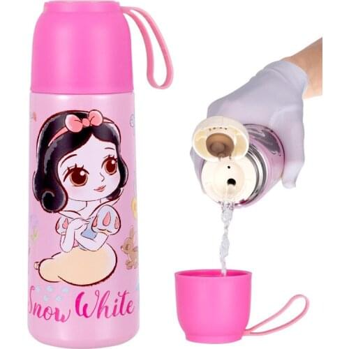 450ml Disney Minnie Mickey Cartoon Water Cup 304 Stainless Steel Bottle Straight Drinking Cup Portable School Student Cups