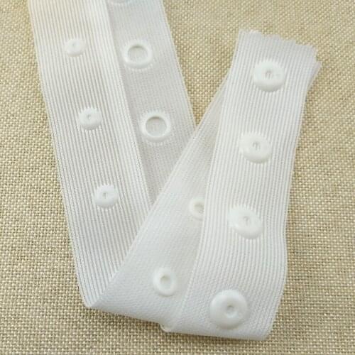 50 yards/lot, High Quality Garment Accessory 25mm Tape Width Plastic Snap Fastener with Dia.10mm Dia.13mm Snap Button