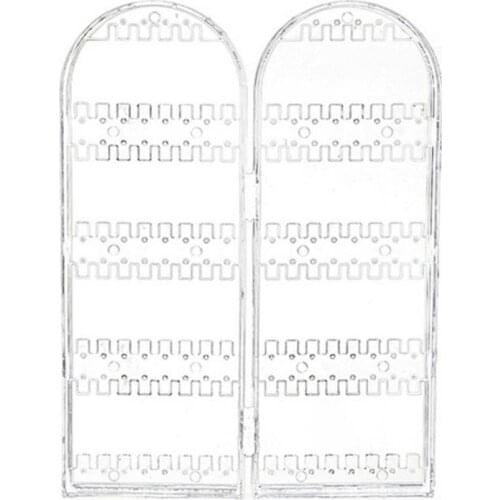 70% Hot Sale 120 Holes Folding Earring Holder Organizer Screen Jewelry Display Storage Rack
