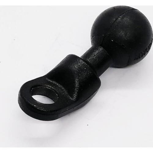 Bolt Head Adapter Scooter Rear View Mirror Mount Motorcycle Base with 9mm Hole and 1-Inch Ball