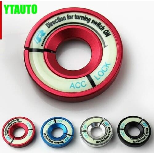 Auto luminous key ignition switch cover,ignition key hole decoration ring for volkswagen vw polo,golf,passat,jetta,tiguan