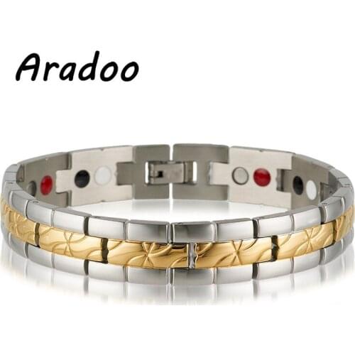 Stainless Steel Bracelet Titanium Steel Jewelry Germanium Magnet Energy Bracelet Fashion Jewelry Holiday gift