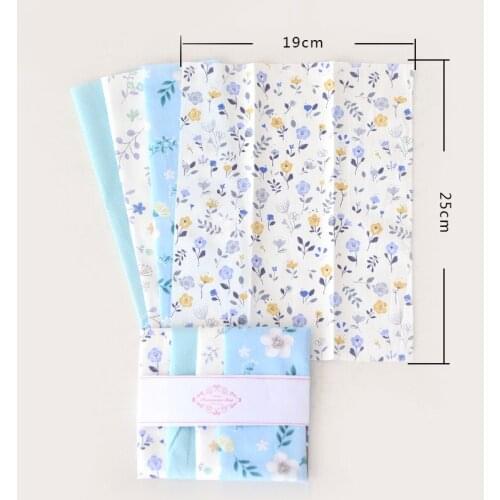 Dailylike Quilting Fabric Cotton Fabric Sewing Quilting Fabrics Printed Cloth Patchwork Needlework Cartoon fabric 19*25cm 4Pcs