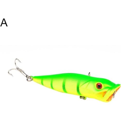 1 PC Artificial Fishing Lure Popper Hard Minnow Wobblers Fishing Lures Crankbait Hook Bait Tackle Length 9.5cm