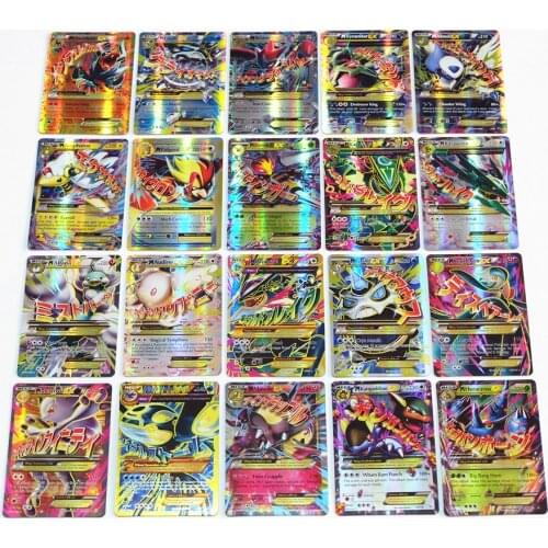 Original Takara Tomy Pokemon Cards Pokecard Shining Cards 100/200pcs GX No Repeat Game Collection Cards toys
