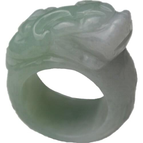 Natural jadeite pi xiu male domineering ring Myanmar ring>jewerly free shipping