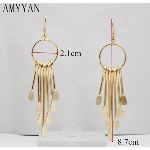 Top Quality Tassel Earrings Jewelry Fashion Gold Earrings For Women Party Present Statement Earrings