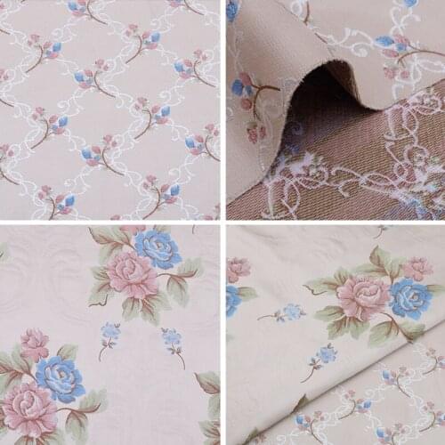 HLQON Euramerican style thick Chenille flower High Precision brocade Fabric For Curtain Cushion Material ,Chair Quilting Sewing Sofa,Table Cloth Dress Tissue