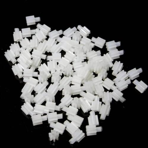 7 Teeth Plastic Gear 0.3M Small 7 0.8A Plastic Pinion UAV Aircraft Model Toy Parts Accessories Gears 100pcs/lot