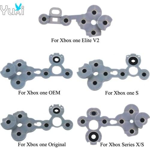 YuXi Conductive Rubber Pad For Xbox One S Slim Controller Silicone Button Replacement For Xbox One X/S Elite 2 Gamepad