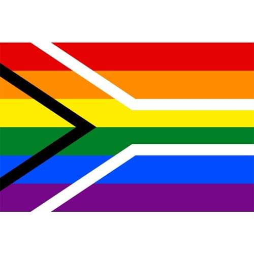 South Africa pride Rainbow Flag Yehoy hanging 90*150cm LGBT For Decoration