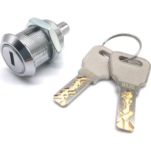 RAYLOCK 5 Pieces 24mm High-Quality Cylinder Display Case Cabinet Push Button Lock