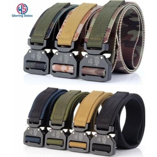 AdjustableTactical Belts Nylon Military Belt with Metal Buckle High Strength Training Belt Hunting Accessories