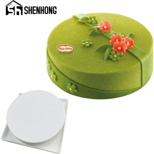 SHENHONG 7 inch Silicone Mold Round Mousse Cake Molds Pastry Baking Tools French Dessert Decorating Mould Kitchen Accessories
