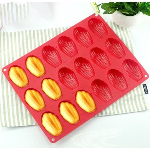 Silicone Madeleine Molds 18 Cavity Cookies Bakeware Gadgets Mini Madeleine Shell Cake Pan Chocolate Baking Mould