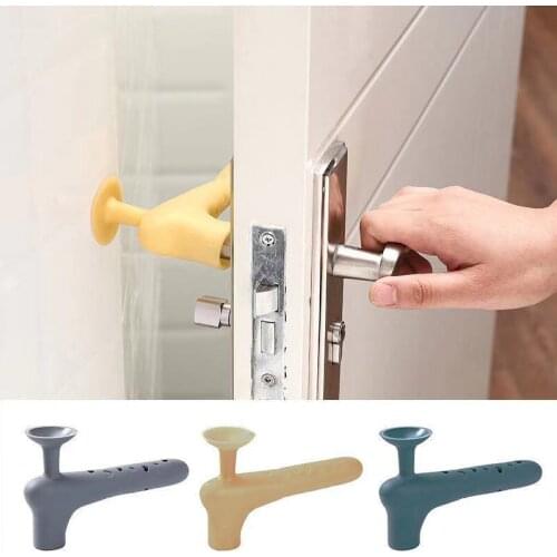 Silicone Door Knob Covers Handle Sleeve Gloves For Bedroom Living Room Home Handle Safety Cover Case Door Protector Pad