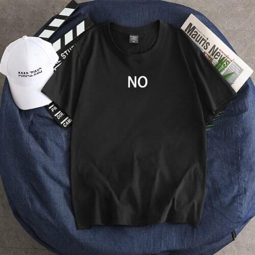 TOPESKO NO T-Shirts Round Collar Short Sleeve Tops T Shirt Contracted Leisure Tees Size Plus XXXL