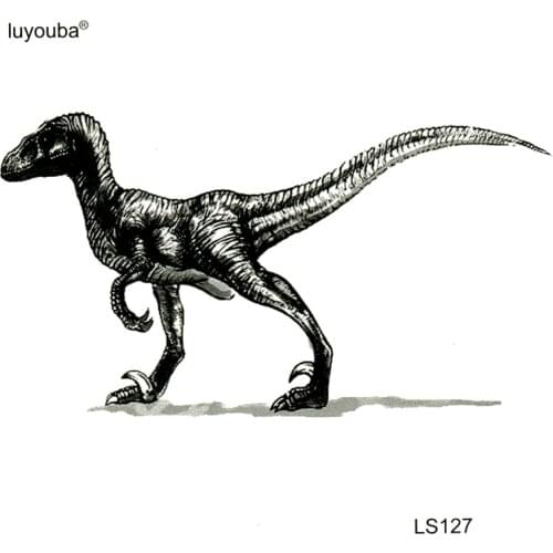 30pcs Dinosaur Tyrannosaurus Rex Waterproof Temporary Tattoo Sticker King of Animals Tatoo Tatouage Temporaire Femme