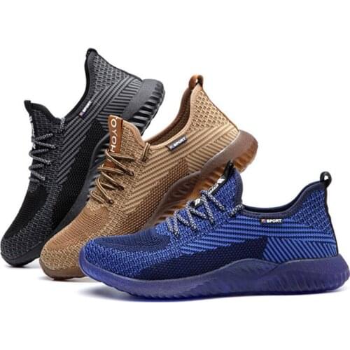 Safety Shoes Cap Steel Toe Protective Shoes Work Shoes Beef Tendon Soles Anti-smash Resistance Puncture Resistance LX006