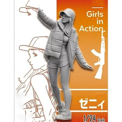 1/24 Assembly Resin Figure Kit Girl