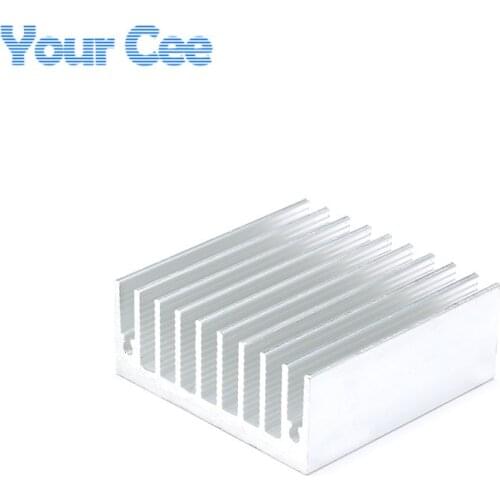 1 pc 45*45*18mm Heatsink Cooler Cooling Fin Aluminum Radiator Heat Sink for LED, Power IC Transistor, Module PBC 45X45X18mm