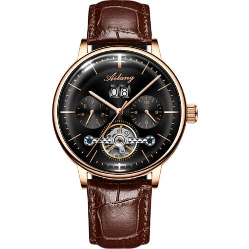 2021 Automatic Tourbillon Luxury Mens Watches Top Brand Men Watch Mechanical Calendar Movement Waterproof Reloj Hombre 8622