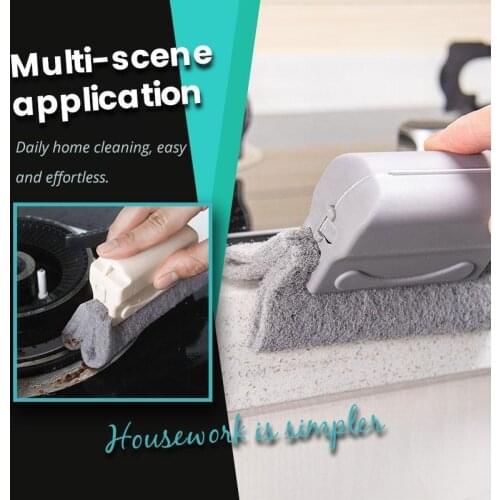 2021 Creative Groove Cleaning Cloth Window Cleaning Brush Windows Slot Cleaner Brush Clean Window Slot Clean Tool drop shipping