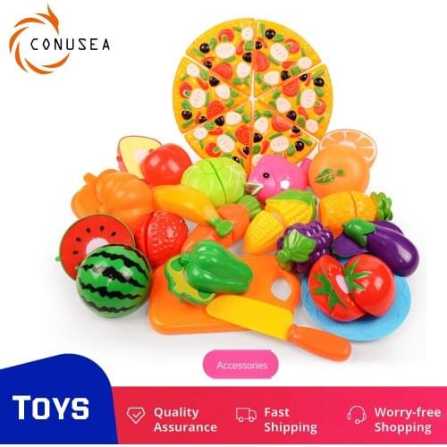 24Pcs Cut Fruits and Vegetables Food Montessori Toys Game Simulation Kitchen Series Toys Early Education Gift Play house toy