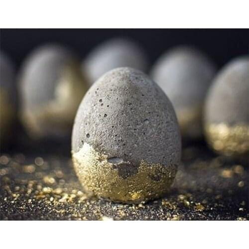 3D Egg Molds for Concrete Silicone Concrete Egg Candle Molds Home Decoration Cement Concrete Molds 8 Holes Candle Molds