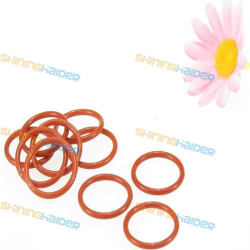 50PCS wire diameter 3.5mm outer diameter OD44 45 46 47 48 49 50 51 52 53 54mm red color silicone O ring silicon O sealing ring