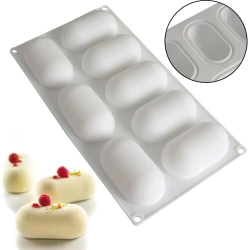 8 Cavity 3D Pillow Silicone Mold French Mousse Mould Diy Dessert Molds Fondant Bake Cake Chocolate Baking Mold Modelling Decor