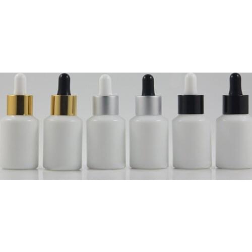 Free shipping just send to Thailand , wholesales 200pcs 30ml white round dropper bottle with black ring and black rubber