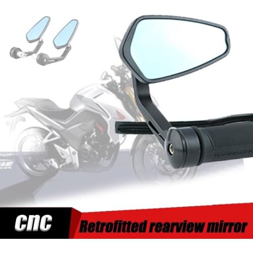 CNC Refit Motorcycle Rear View Side Mirrors 7/8''22mm Handlebar Bar End Mirrors For HONDA CB190R CB190X CBF190R TR CBR190 cb300r