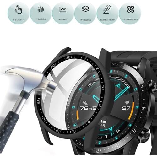 Dial Scale case for Huawei Watch GT 2E 2 PRO Porsche 46MM honor magic watch 2 46mm Protective cover shell PC Tempered Glass