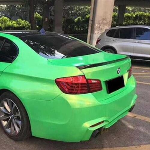 Use For BMW 5 Series F10 Spoiler 2010--2017 Year Real Glossy Carbon Fiber Rear Wing 3D Style Sport Accessories Body Kit