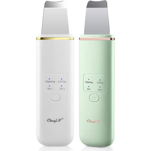 EMS Ion Blackhead Removal Spatula Ultrasonic Vibration Skin Scrubber Acne Extractor Pore Deep Cleaning Shovel Face Whitening 31