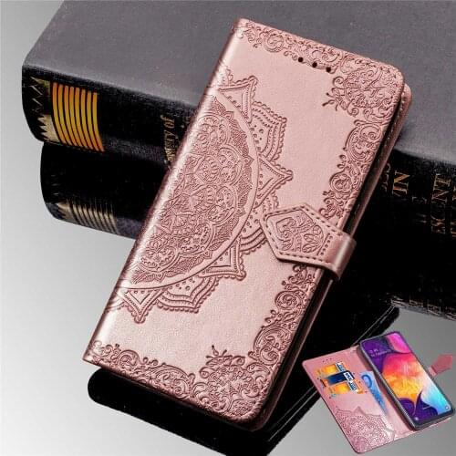 Flower Leather Bag For Samsung Galaxy A10 A20 A30 A50 A10S A20S A30S A50S A40 A70 Note 10 S10 J4 J6 Plus Wallet Case Flip Cover