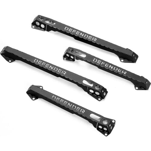 For 1/10 TRX-4 Defender RC Crawler Car Upgrade Parts Metal Black Door Handles Car Shell Door Bar Handle