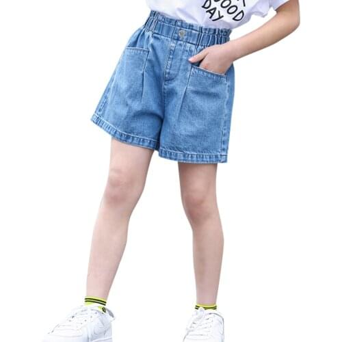 Jeans For Girls Solid Color Kids Jeans Girls Summer Children Jeans Casual Style Childrens Clothing 6 8 10 12 14