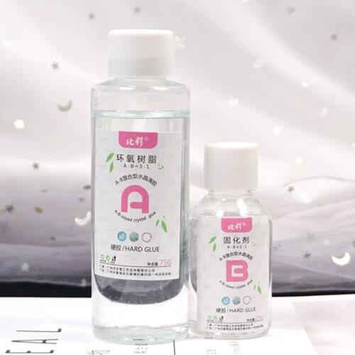 Epoxy Adhesive Transparent Mixed DIY Jewelry Making Solvent Resistance Hardener Accessories Home Decoration 3:1 AB Glue