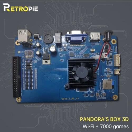 Retropie Pandoras Box New 3D Games 7000 In 1 Family-Version Arcade Cabinet HD Video Game Console Wifi Motherboard FBA MAME PS1