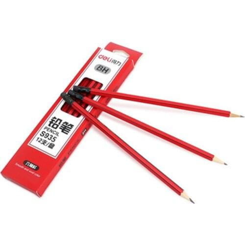 DL S935 students to write HB stationery pencil 12 box of fine quality basswood lead Stationery office supplies for students