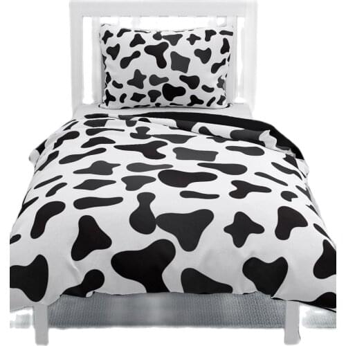Cow 3d Bedding Set Singel Size Bed Linen Full Duvet Cover Set Pillowcases Best Quality 3d Singel Duvet Sale