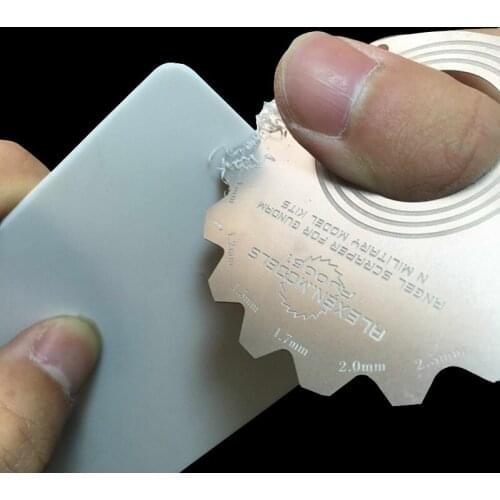 Model detail modification tool Curved surface sanding plate Angle trimming plate