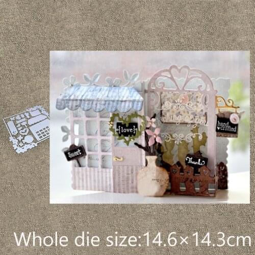 New Design Craft Metal die cuts Cutting Die Vine fence window decoration scrapbooking Album Paper Card Craft Embossing die cuts