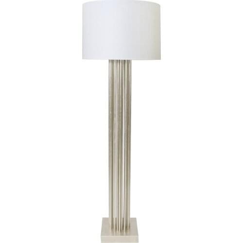 Light luxury retro linen lampshade floor lamp living room shop villa model room floor lamp