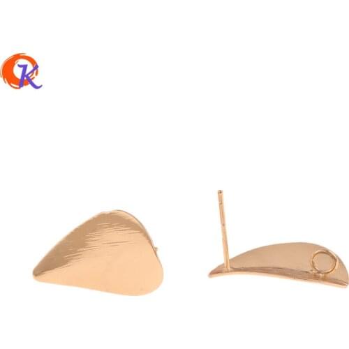 Cordial Design 40Pcs 13*19MM Jewelry Accessories/Earring Stud/Genuine Gold Plating/DIY Jewelry Making/Hand Made/Earring Findings